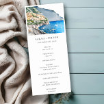 Chic Amalfi Coast Italy Landscape Wedding Program<br><div class="desc">Amalfi Coast Italy Watercolor Landscape Theme Collection.- it's an elegant script watercolor Illustration of Coastal mountain Amalfi Coast landscape,  perfect for your Italian destination wedding & parties. It’s very easy to customize,  with your personal details. If you need any other matching product or customization,  kindly message via Zazzle.</div>