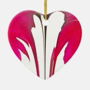 Chic amazing Red rose under the white sky.png Ceramic Ornament