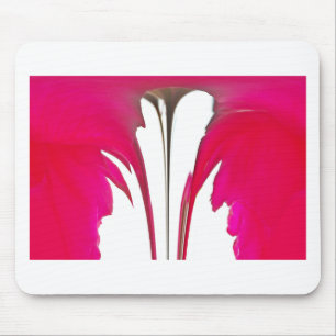 Chic amazing Red rose under the white sky.png Mouse Pad