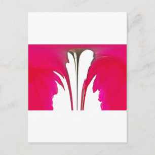 Chic amazing Red rose under the white sky.png Postcard