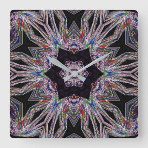Chic Amethyst Design Acrylic Wall Clock