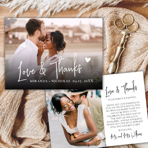 Chic Amour et Merci Coeur Script 2 Photo Mariage 