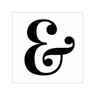 Chic Ampersand And Sign Self-inking Stamp