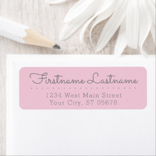 Chic amusant Simple Grey Blush Rose Style Typograp