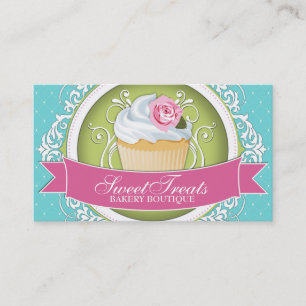 Chic and Elegant Cupcake Business Cards