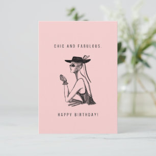 Chic and Fabulous Birthday Card