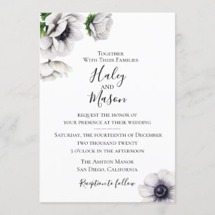 Chic Anemone Faire-part de mariage