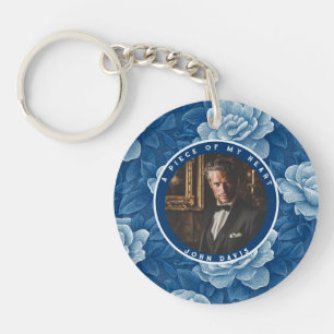 Chic Anniversary Gift Ideas Gardenias Keychain