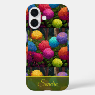 Chic Anniversary Keepsake Hydrangeas Custom iPhone 16 Case