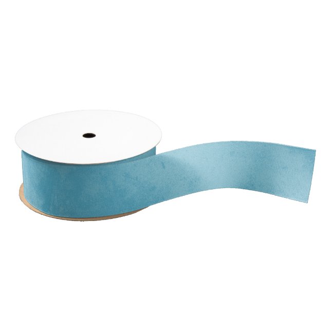 Chic Aqua Blue Wedding Grosgrain Ribbon (Spool)
