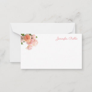 Chic Aquarelle Rose Pastel Couleurs Modèle plat
