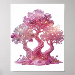 Chic Argent PINK DIAMOND TREE Impression