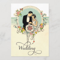 Chic Art Deco 1920's Bride & Groom Wedding