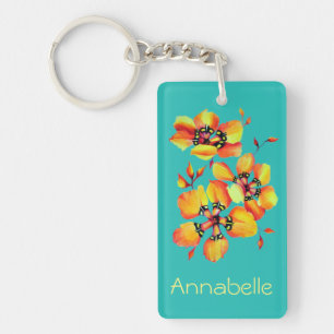 Chic Artistic Elegant Art Nouveau Victorian Style Keychain