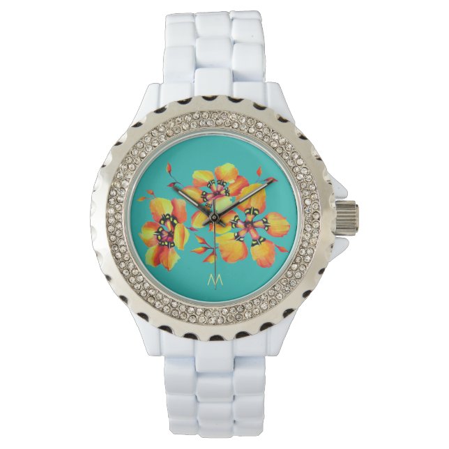 Chic Artistic Elegant Art Nouveau Victorian Style Watch (Front)