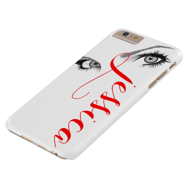 Chic Artsy Woman's Eyes Personalized Case-Mate iPhone Case (Top)