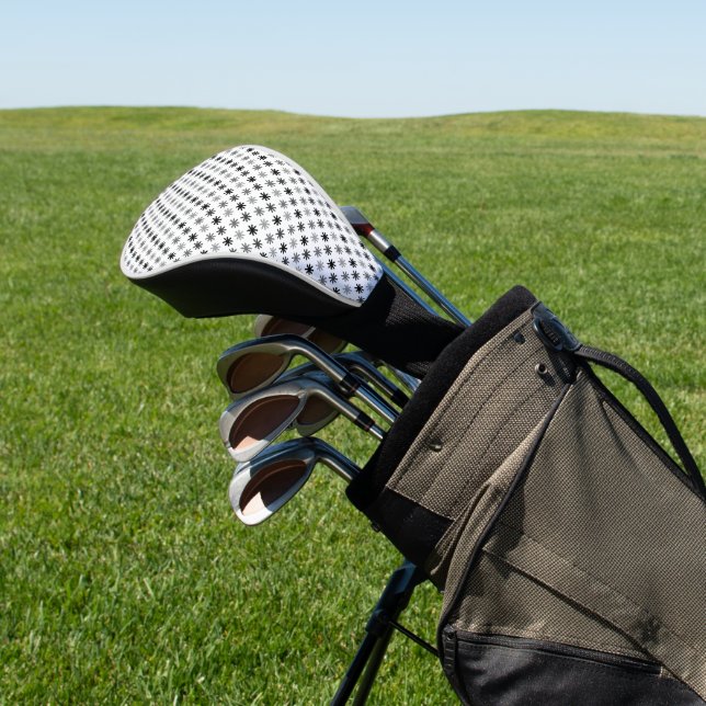 Chic Asterisks - Classic - White Background Golf Head Cover (In Situ)