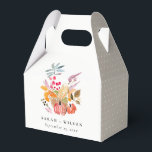 Chic Autumn Harvest Pumpkin Watercolor Wedding Favor Box<br><div class="desc">It’s very easy to customize,  with your personal details. If you need any other matching product or customization,  kindly message via Zazzle.</div>