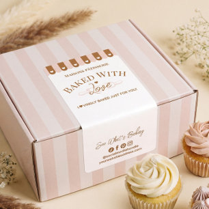 Chic Awing Baked With Love Rolling Pin Bakery Seal