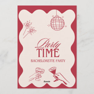 Chic Bachelorette Weekend Invitation for Bride-to-