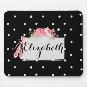 Chic Ballet Personalized Mouse Pad