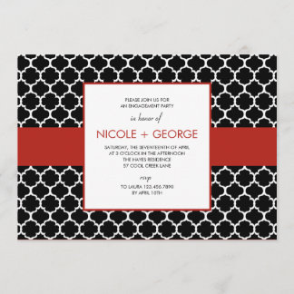 Chic Band General Party Invitation (Ruby)