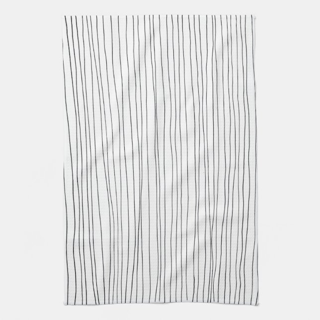 Chic bande dessinée noir & blanc serviette de cuis (Vertical)