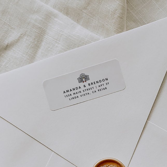 Chic Barn Wedding Return Address Label (Creator Uploaded)