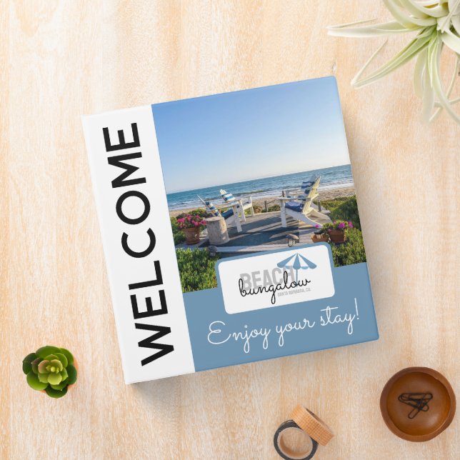 Chic Beach House Vacation Rental - Welcome Binder (In Situ)