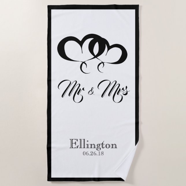 CHIC BEACH TOWEL_MR & MRS BEACH TOWEL (Front)