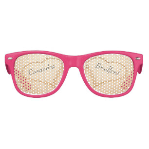 Chic Beach Wedding 2 Heart Sand Wedding favours Kids Sunglasses