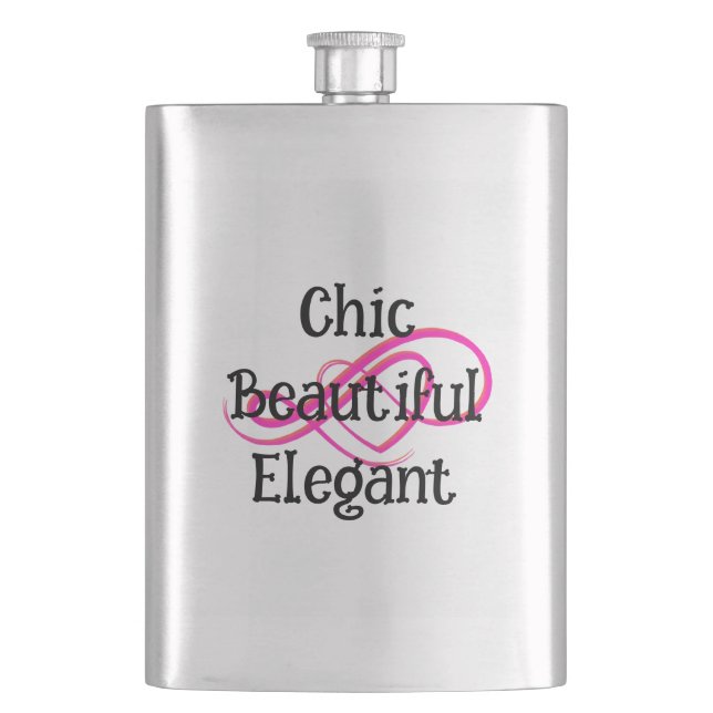 Chic, Beautiful, Elegant Classic Flask (Front)
