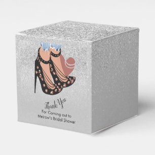 Chic Beauty Fashion Glitter Bridal Shower  Favour  Favor Box
