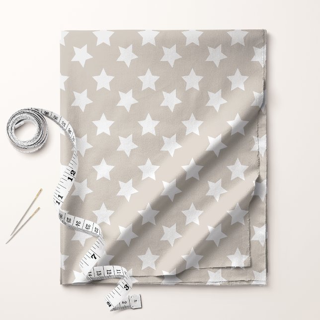 Chic Beige Stars Space Pattern Fabric (Creator Uploaded)
