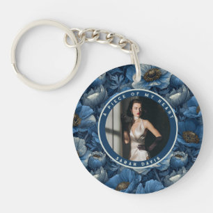 Chic Birthday Gifts For Her Custom Anemones Keychain