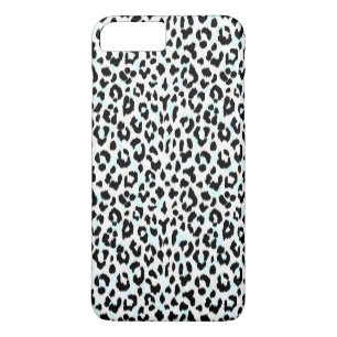 Chic black and white cheetah print iPhone 8 plus/7 plus case