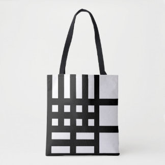 Chic Black and White Custom Tote Bag