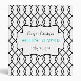 Chic Black and White Wedding Binder