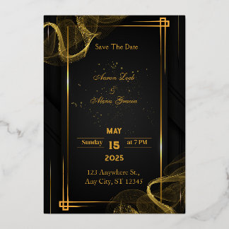 Chic Black & Gold Elegant