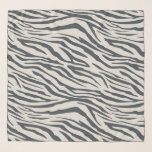 Chic Black Grey Zebra Pattern Scarf<br><div class="desc">Chic chiffon scarf with a stylish off-black and light grey zebra pattern. Elegant and fashionable design. Exclusively designed for you by Happy Dolphin Studio. If you need any help or matching products, please contact us at happydolphinstudio@outlook.com.</div>