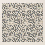 Chic Black Ivory Zebra Pattern Scarf<br><div class="desc">Chic chiffon scarf with a stylish off-black and ivory zebra pattern. Elegant and fashionable design. Exclusively designed for you by Happy Dolphin Studio. If you need any help or matching products, please contact us at happydolphinstudio@outlook.com.</div>