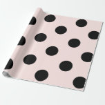 Chic Black Polka Dots Pattern & Blush Pink Wedding Wrapping Paper<br><div class="desc">Designed by fat*fa*tin. Easy to customize with your own text,  photo or image. For custom requests,  please contact fat*fa*tin directly. Custom charges apply.

www.zazzle.com/fat_fa_tin
www.zazzle.com/color_therapy
www.zazzle.com/fatfatin_blue_knot
www.zazzle.com/fatfatin_red_knot
www.zazzle.com/fatfatin_mini_me
www.zazzle.com/fatfatin_box
www.zazzle.com/fatfatin_design
www.zazzle.com/fatfatin_ink</div>