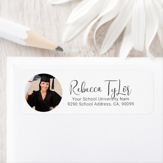 Chic Black & Red Typographie Photo personnalisée (En situation)