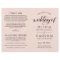 Chic Black Script Wedding Blush Pink Ceremony