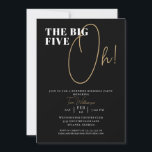 Chic Black White Big 5-Oh Surprise 50th Birthday Invitation<br><div class="desc">Elegant Black & White “Big 5-Oh” Surprise 50th Birthday Invitation Celebrate a milestone in style with this Elegant Black & White “Big 5-Oh” Surprise 50th Birthday Invitation. Perfect for friends, family, or loved ones, this design offers clean typography, bold contrast, and customizable text fields so every detail is just right....</div>