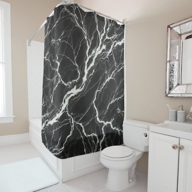 Chic  Black & White Marble Look Glamour (In Situ)
