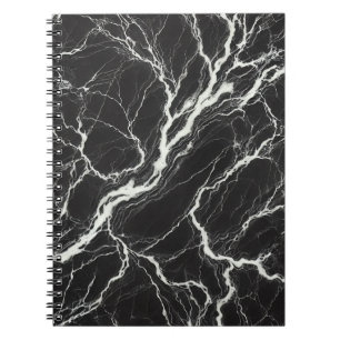 Chic  Black & White Marble Look Glamour Notebook