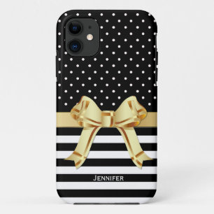 Chic Black & White Pattern  iPhone 11 Case