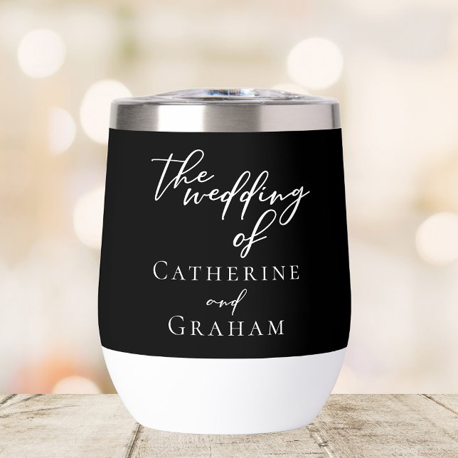 Chic Black White Wedding Personalized (Creator Uploaded)