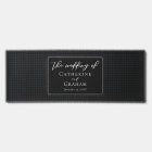 Chic Black White Wedding Personalized